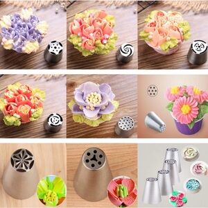 Set of 11 icing piping